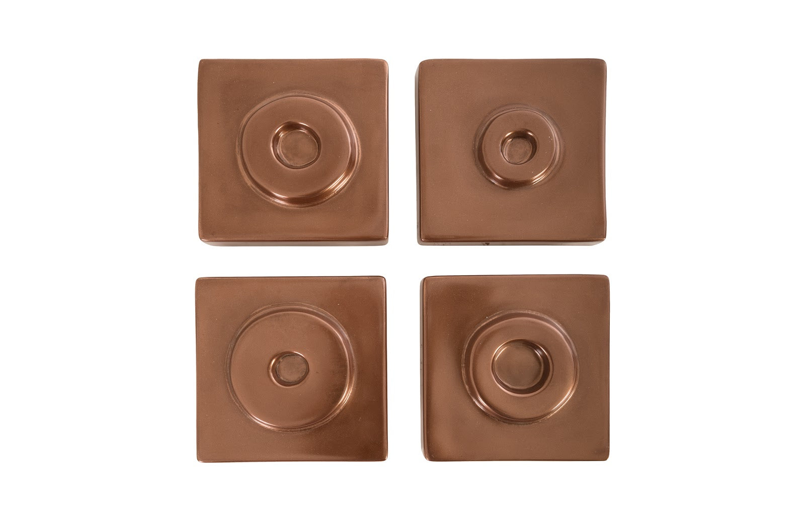 Phillips Collection Home Phillips Collection Cuadritos Wall Tiles, Set of 4, Polished Copper