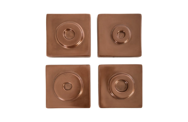 Phillips Collection Home Phillips Collection Cuadritos Wall Tiles, Set of 4, Polished Copper