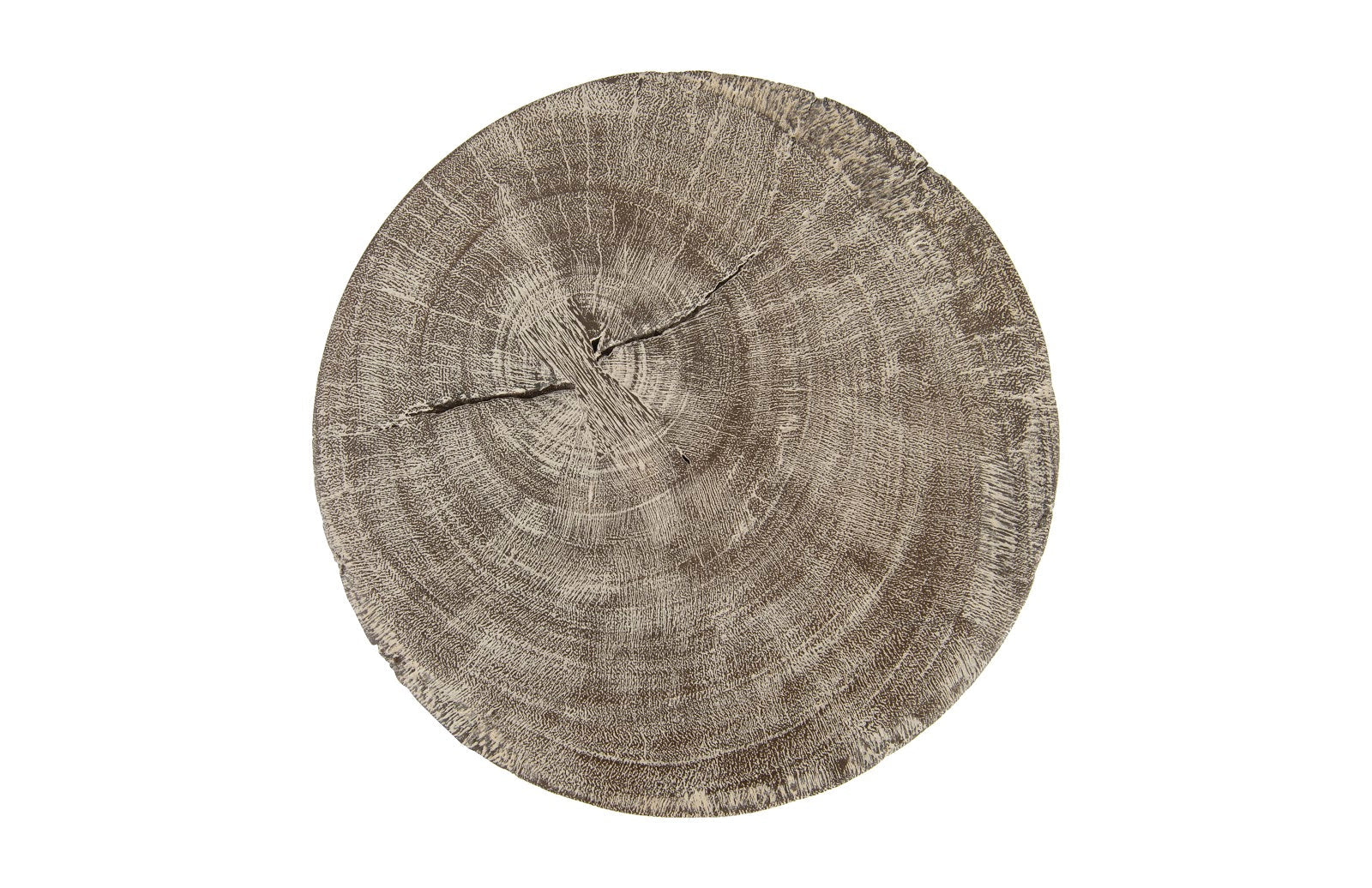Phillips Collection Home Phillips Collection Curved Wood Stool, Thick , Gray Stone, Gray Stone
