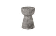 Phillips Collection Home Phillips Collection Curved Wood Stool, Thin, Gray Stone