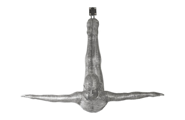 Phillips Collection Home Oversized LTL - Rate to be Quoted Phillips Collection Diving Wall Sculpture, Aluminum, Large