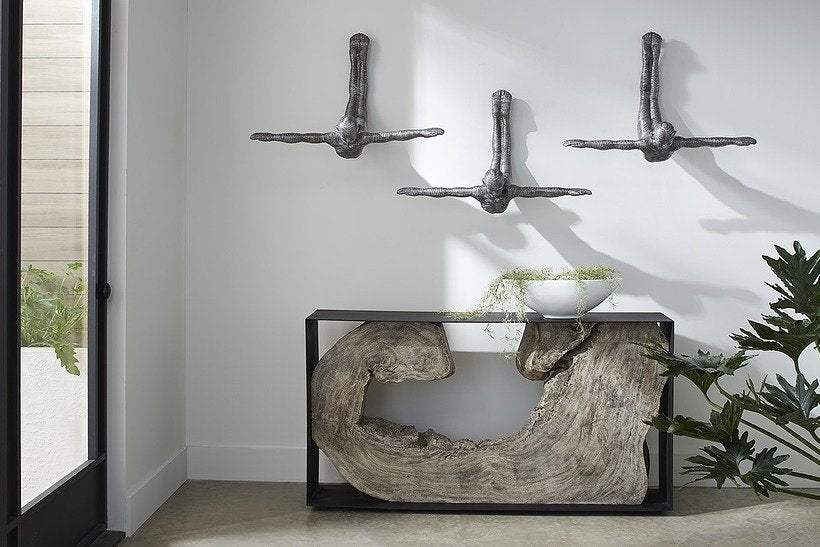 Phillips Collection Home Phillips Collection Diving Wall Sculpture, Aluminum, Small