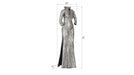 Phillips Collection Home Phillips Collection Dress Sculpture, Long Sleeves, Black/Silver, Aluminum