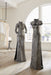 Phillips Collection Home Phillips Collection Dress Sculpture, Long Sleeves, Black/Silver, Aluminum