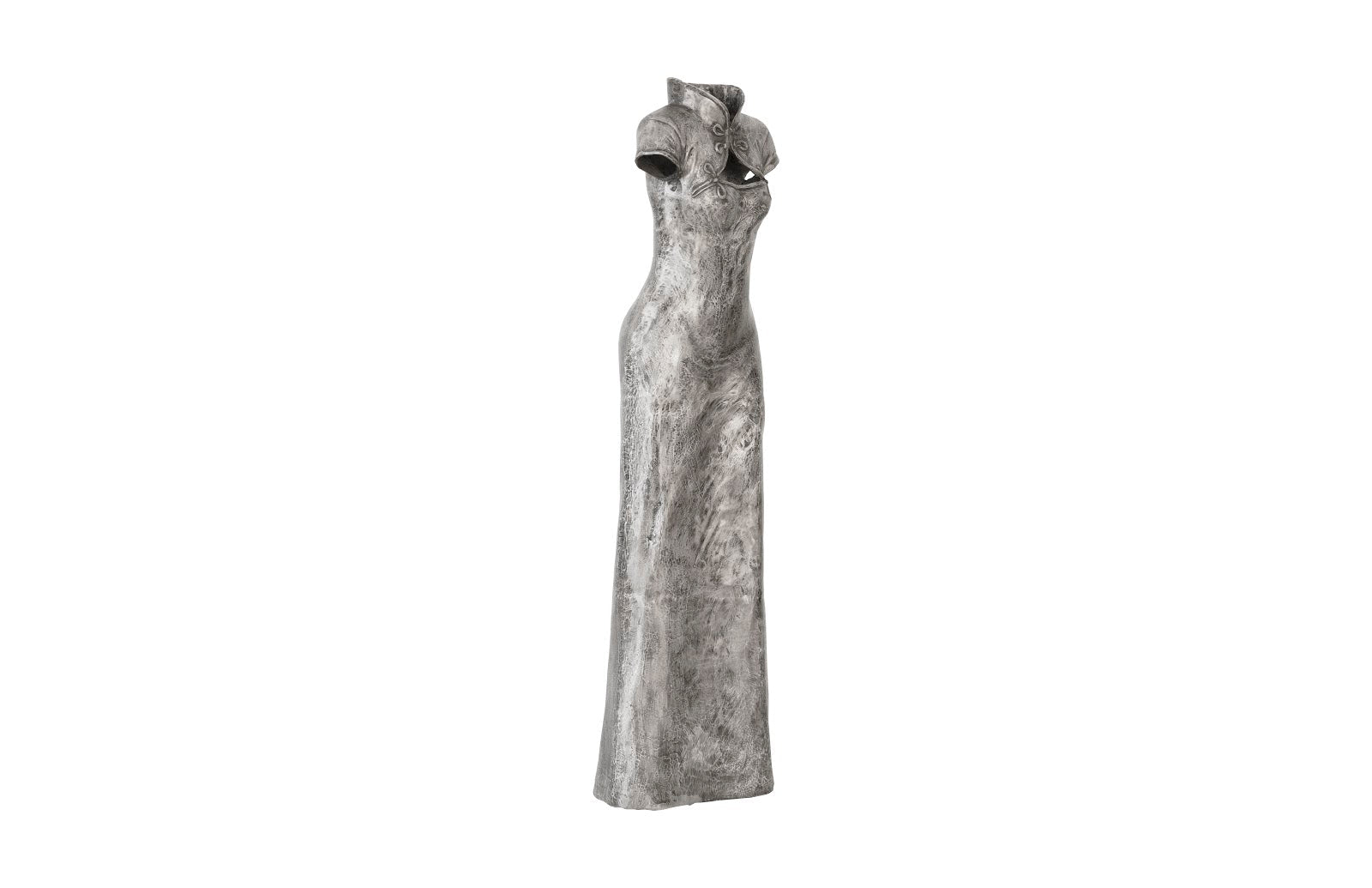 Phillips Collection Home Phillips Collection Dress Sculpture, Short Sleeves, Black/Silver, Aluminum