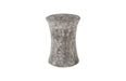 Phillips Collection Home Phillips Collection Drum Stool, Mango Wood, Gray Stone