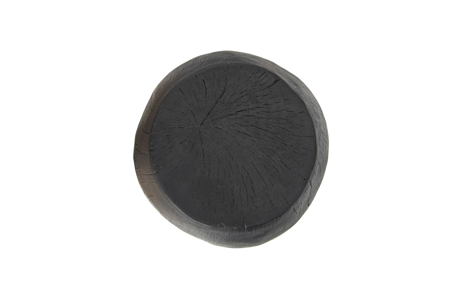 Phillips Collection Home Phillips Collection Drum Stool, Resin, Charred