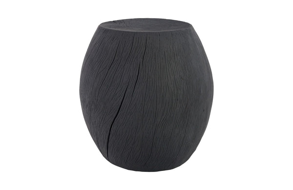 Phillips Collection Home Phillips Collection Drum Stool, Resin, Charred