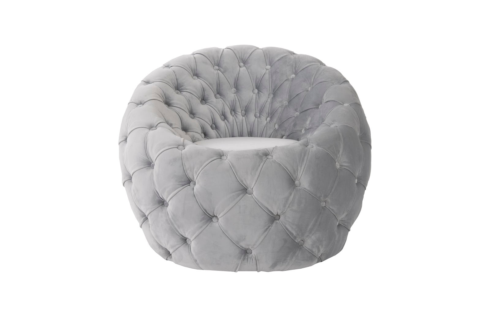 Phillips Collection Home Oversized LTL - Rate to be Quoted Phillips Collection Egg Chair, Cool Gray Velvet Fabric