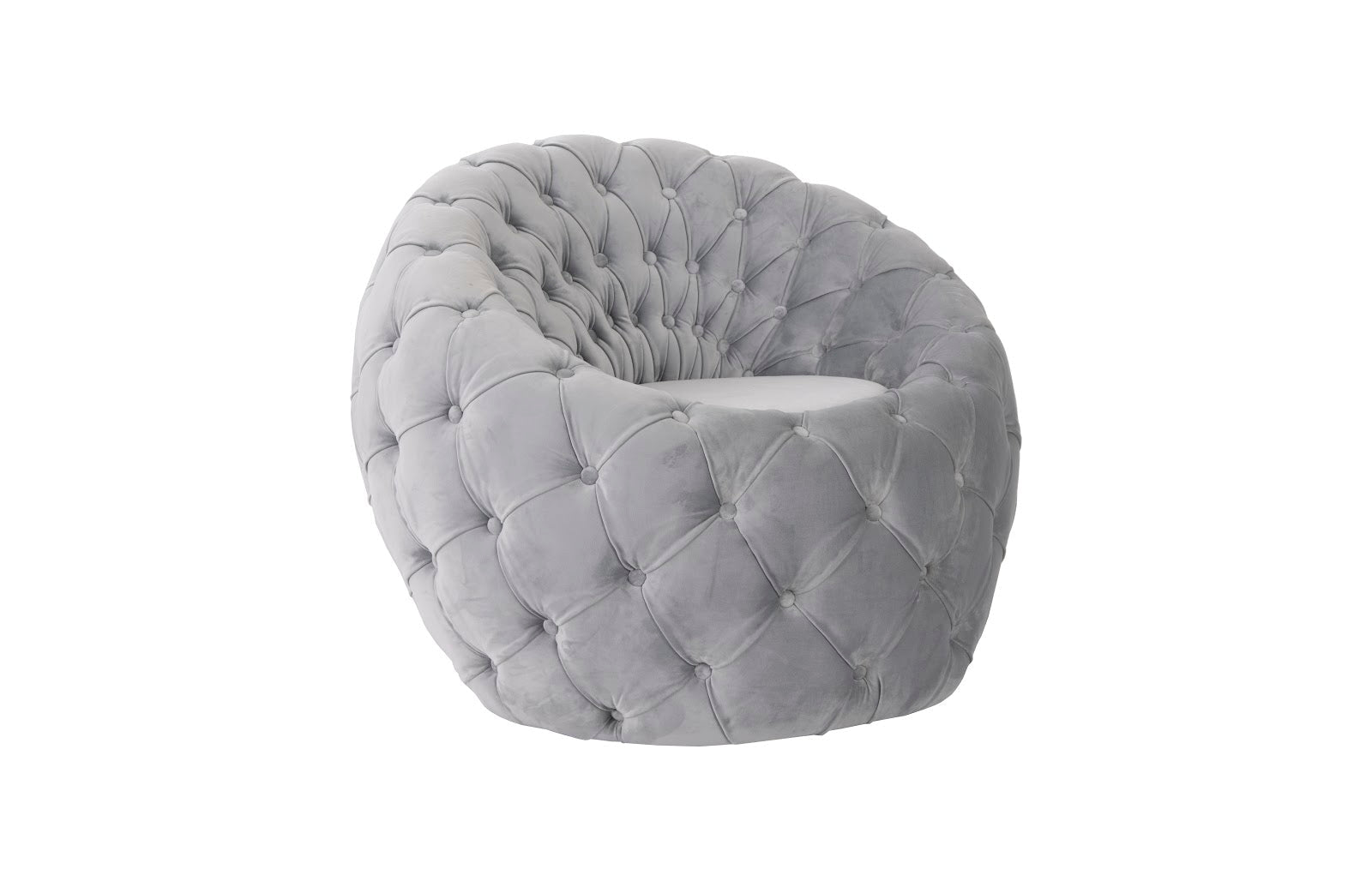 Phillips Collection Home Oversized LTL - Rate to be Quoted Phillips Collection Egg Chair, Cool Gray Velvet Fabric