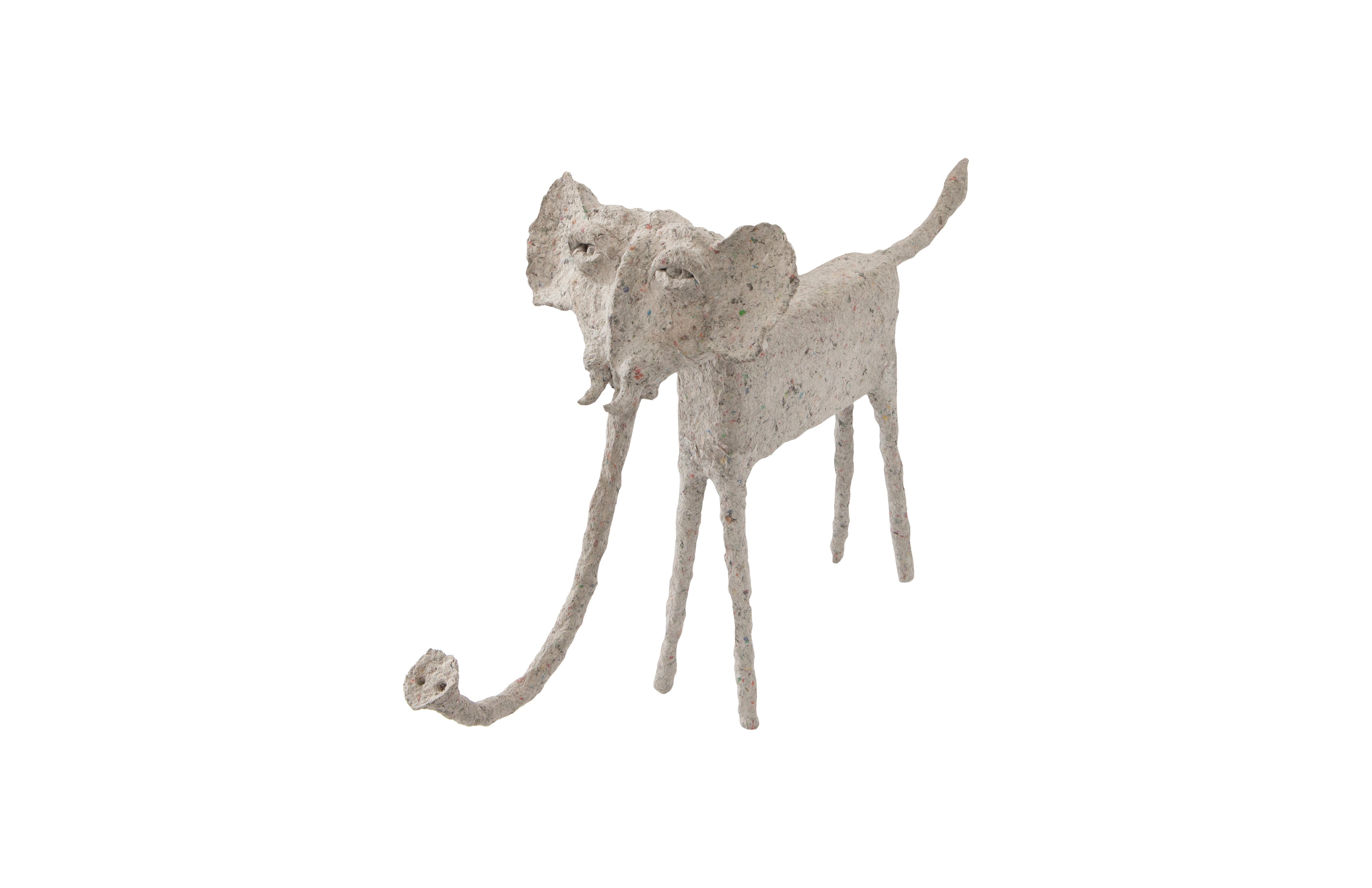 Phillips Collection Home Phillips Collection Elephant, Sculpted Animal, Trunk Down, Paper Mache