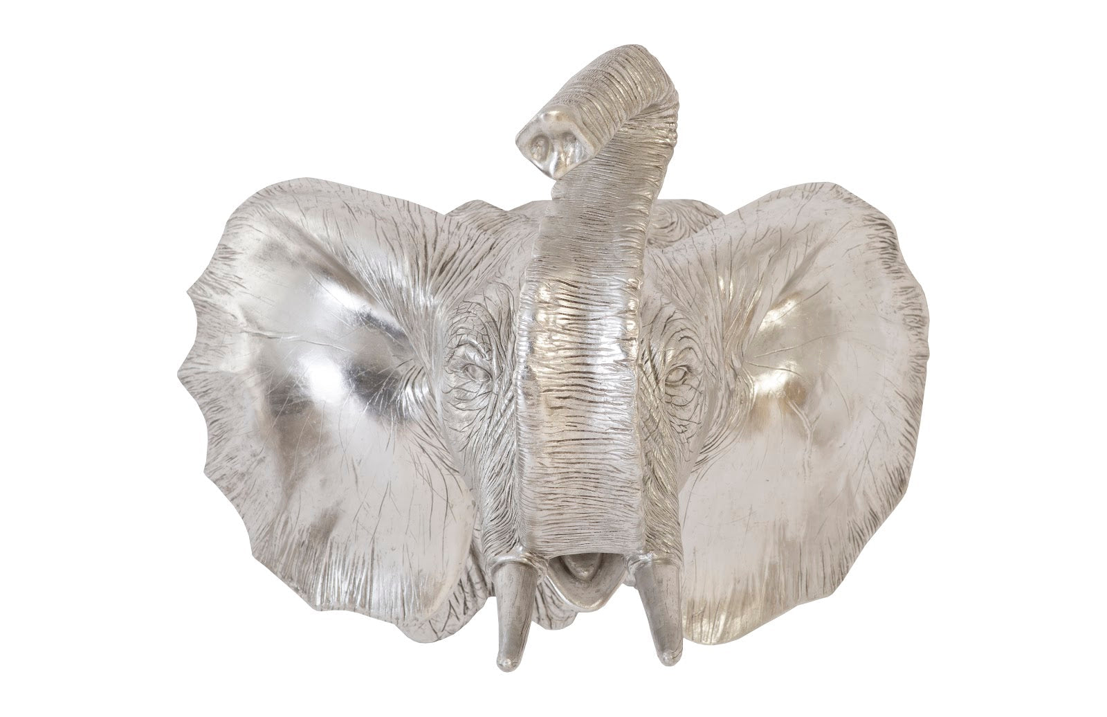 Phillips Collection Home Oversized LTL - Rate to be Quoted Phillips Collection Elephant Wall Art, Resin, Silver Leaf