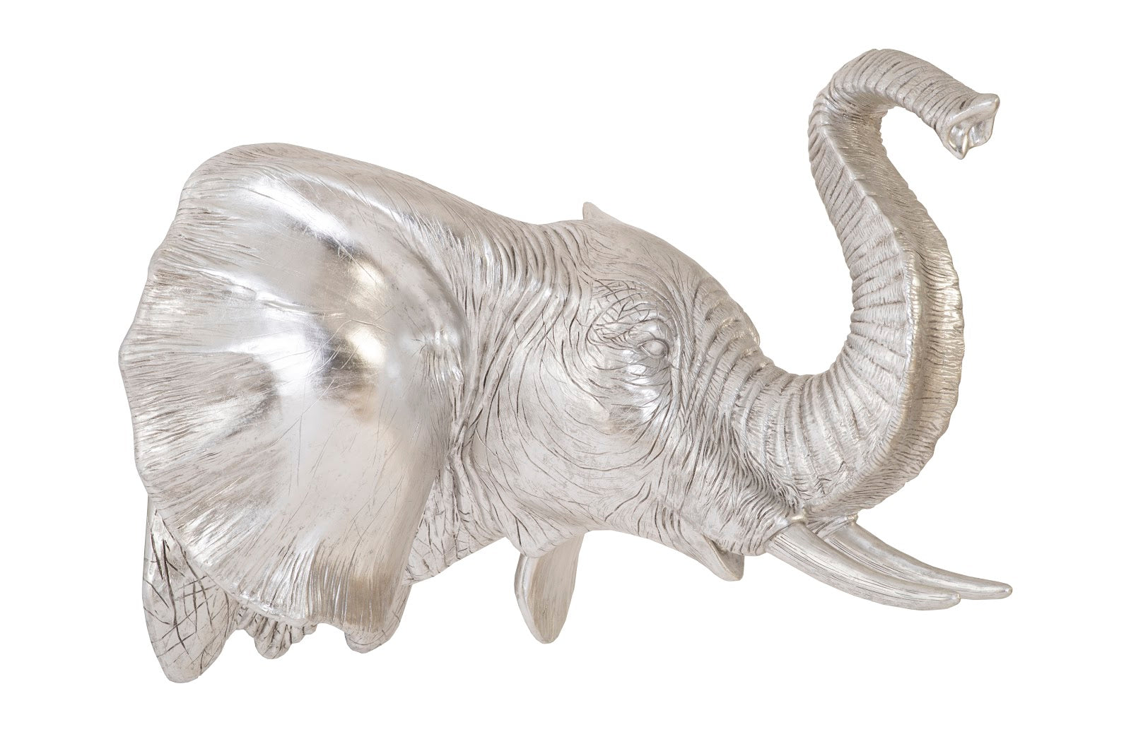 Phillips Collection Home Oversized LTL - Rate to be Quoted Phillips Collection Elephant Wall Art, Resin, Silver Leaf