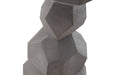 Phillips Collection Home Oversized LTL - Rate to be Quoted Phillips Collection Faceted Rock Column Sculpture, Gray