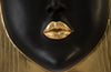 Phillips Collection Home Phillips Collection Fashion Faces Wall Art, Large, Kiss, Black and Gold Leaf