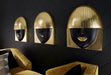 Phillips Collection Home Phillips Collection Fashion Faces Wall Art, Large, Kiss, Black and Gold Leaf