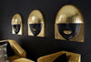 Phillips Collection Home Phillips Collection Fashion Faces Wall Art, Large, Kiss, Black and Gold Leaf