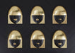 Phillips Collection Home Phillips Collection Fashion Faces Wall Art, Large, Kiss, Black and Gold Leaf