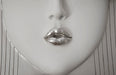 Phillips Collection Home Phillips Collection Fashion Faces Wall Art, Large, Kiss, White and Silver Leaf