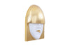 Phillips Collection Home Phillips Collection Fashion Faces Wall Art, Large, Pout, White and Gold Leaf