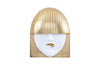 Phillips Collection Home Phillips Collection Fashion Faces Wall Art, Large, Pout, White and Gold Leaf