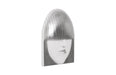Phillips Collection Home Phillips Collection Fashion Faces Wall Art, Large, Pout, White and Silver Leaf
