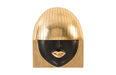 Phillips Collection Home Phillips Collection Fashion Faces Wall Art, Large, Smile, Black and Gold Leaf
