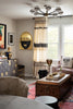 Phillips Collection Home Phillips Collection Fashion Faces Wall Art, Large, Smile, Black and Gold Leaf