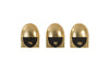 Phillips Collection Home Phillips Collection Fashion Faces Wall Art, Small, Black and Gold Leaf, Set of 3