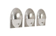 Phillips Collection Home Phillips Collection Fashion Faces Wall Art, Small, White and Silver Leaf, Set of 3