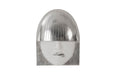 Phillips Collection Home Phillips Collection Fashion Faces Wall Art, Small, White and Silver Leaf, Set of 3