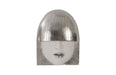 Phillips Collection Home Phillips Collection Fashion Faces Wall Art, Small, White and Silver Leaf, Set of 3