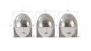 Phillips Collection Home Phillips Collection Fashion Faces Wall Art, Small, White and Silver Leaf, Set of 3