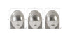 Phillips Collection Home Phillips Collection Fashion Faces Wall Art, Small, White and Silver Leaf, Set of 3
