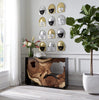 Phillips Collection Home Phillips Collection Fashion Faces Wall Art, Small, White and Silver Leaf, Set of 3