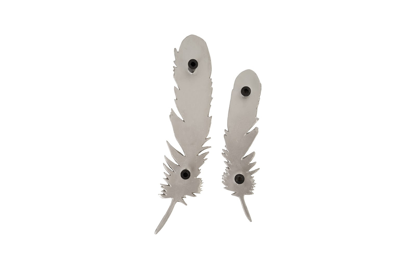 Phillips Collection Home Phillips Collection Feathers Wall Art, Small, Silver Leaf, Set of 2