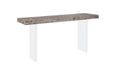 Phillips Collection Home Oversized LTL - Rate to be Quoted Phillips Collection Floating Console Table, Gray Stone Finish, Acrylic Legs