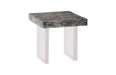 Phillips Collection Home Phillips Collection Floating Side Table, Gray Stone, Acrylic Legs