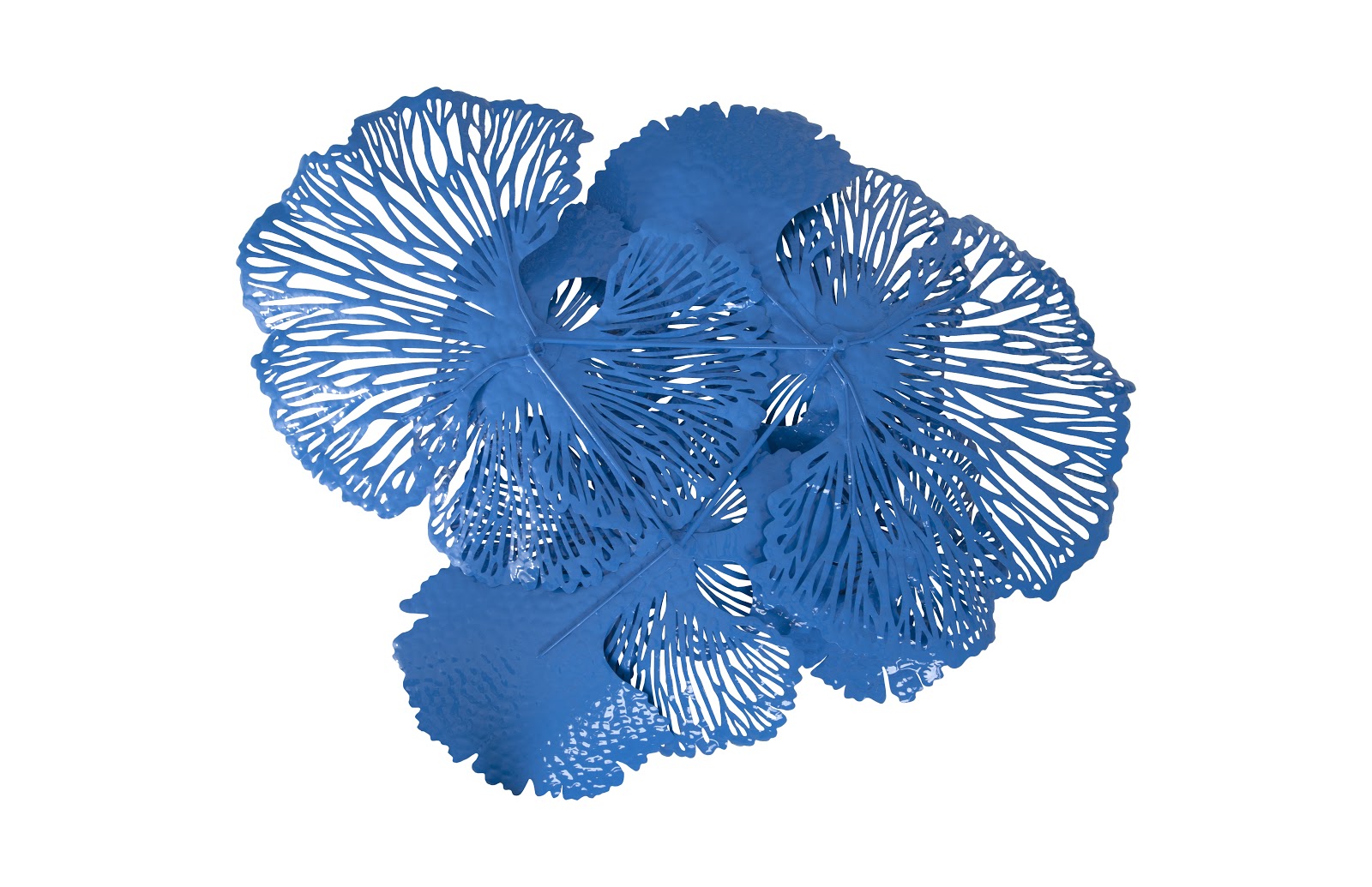 Phillips Collection Home Oversized LTL - Rate to be Quoted Phillips Collection Flower Wall Art, Large, Blue, Metal