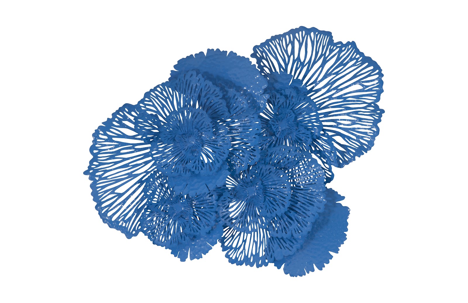 Phillips Collection Home Oversized LTL - Rate to be Quoted Phillips Collection Flower Wall Art, Large, Blue, Metal