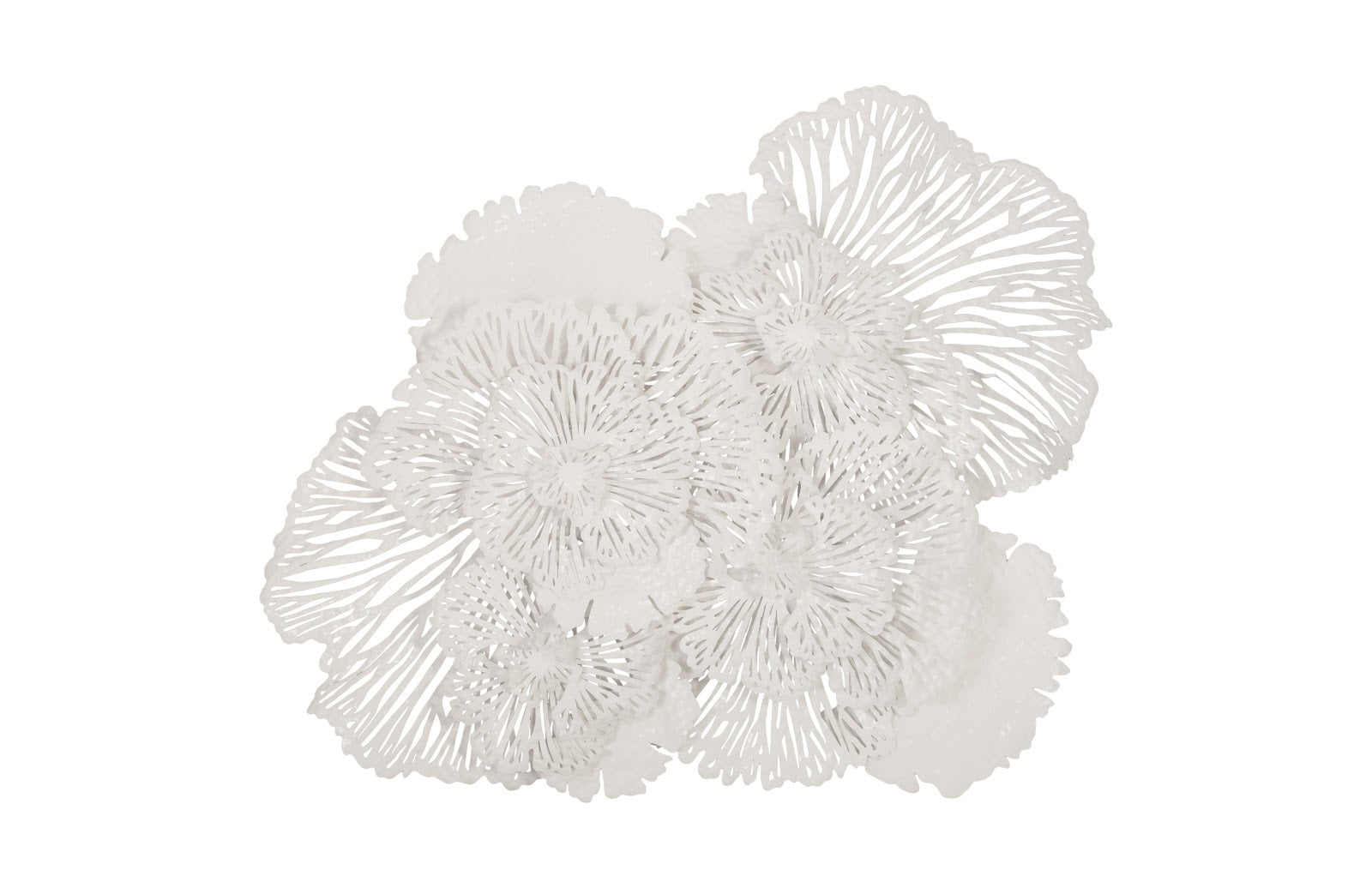 Phillips Collection Home Oversized LTL - Rate to be Quoted Phillips Collection Flower Wall Art, Large, White, Metal
