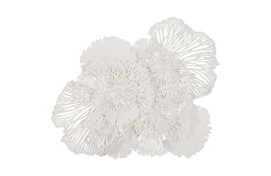 Phillips Collection Home Oversized LTL - Rate to be Quoted Phillips Collection Flower Wall Art, Large, White, Metal
