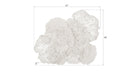Phillips Collection Home Oversized LTL - Rate to be Quoted Phillips Collection Flower Wall Art, Large, White, Metal
