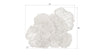 Phillips Collection Home Oversized LTL - Rate to be Quoted Phillips Collection Flower Wall Art, Large, White, Metal