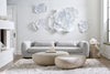 Phillips Collection Home Oversized LTL - Rate to be Quoted Phillips Collection Flower Wall Art, Large, White, Metal