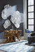 Phillips Collection Home Oversized LTL - Rate to be Quoted Phillips Collection Flower Wall Art, Large, White, Metal
