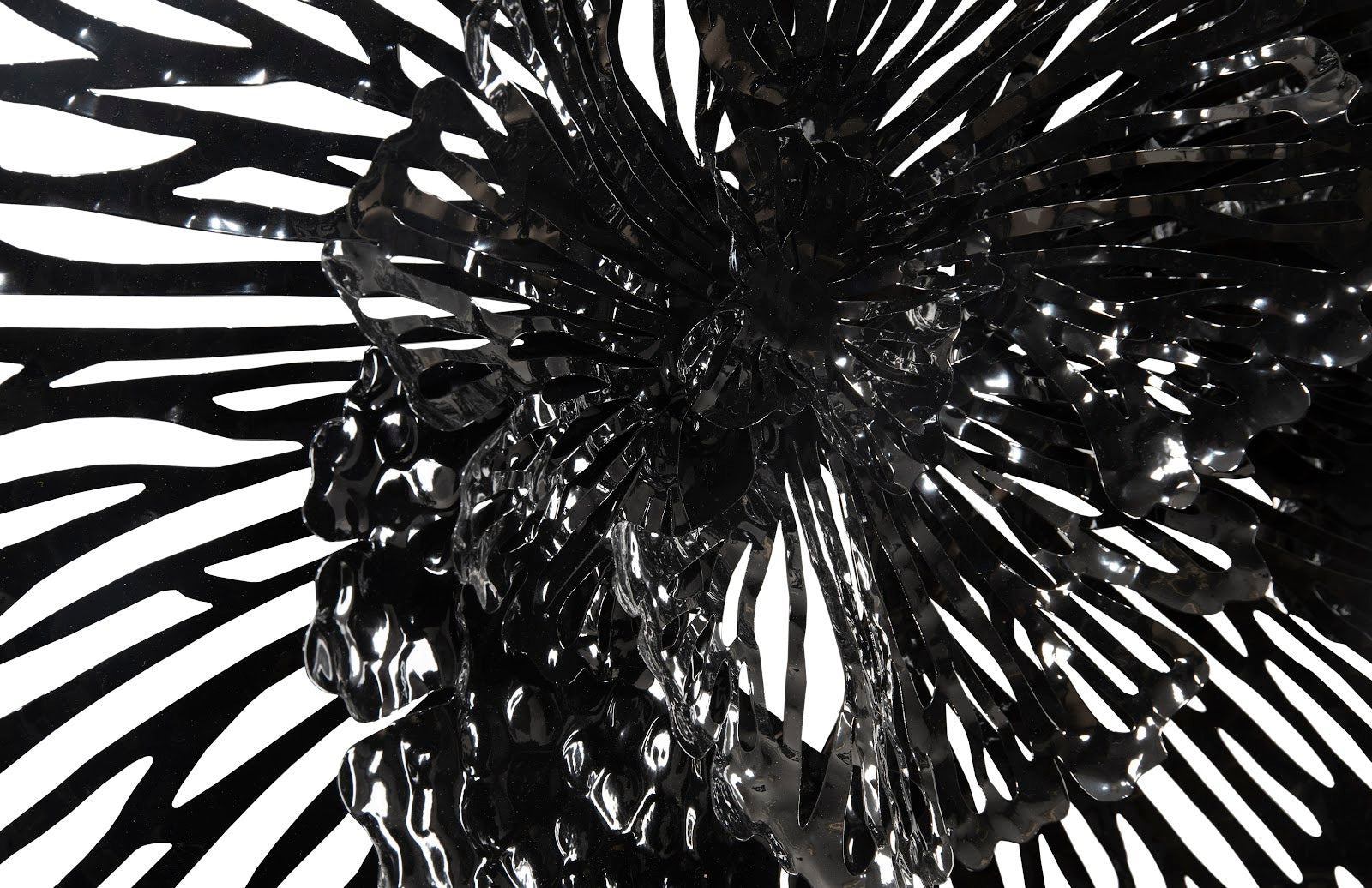 Phillips Collection Home Phillips Collection Flower Wall Art, Medium, Black, Metal