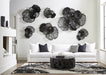 Phillips Collection Home Phillips Collection Flower Wall Art, Medium, Black, Metal