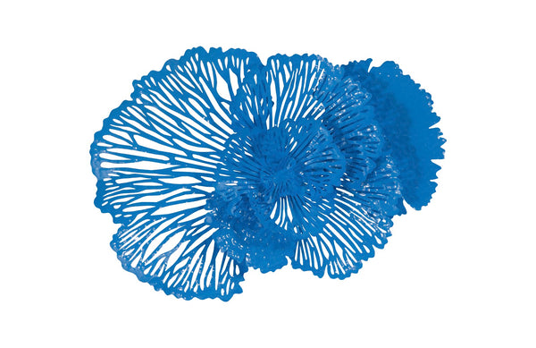 Phillips Collection Home Phillips Collection Flower Wall Art, Medium, Blue, Metal