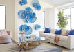 Phillips Collection Home Phillips Collection Flower Wall Art, Medium, Blue, Metal